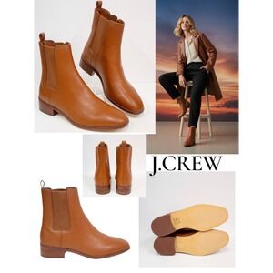 J.Crew Chelsea Ankle Boots Glazed Pecan Brown |  Women's Booties 🔥